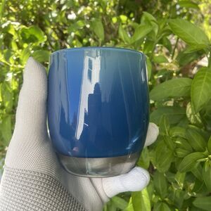 GLASSYBABY Forever Young Candle Holder Votive Blue Pre-Triskelion with Sticker